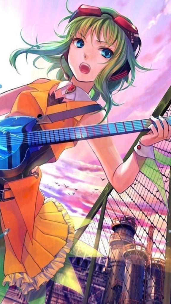 Anime Girl Listening to Music Wallpaper (16)