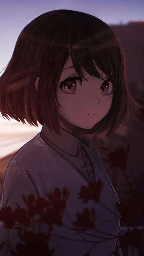 Anime Girl Short Hair Wallpaper (16)