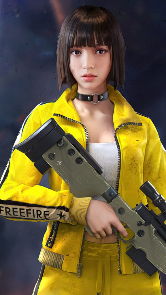 Free Fire 2024 sniper rifle wallpaper