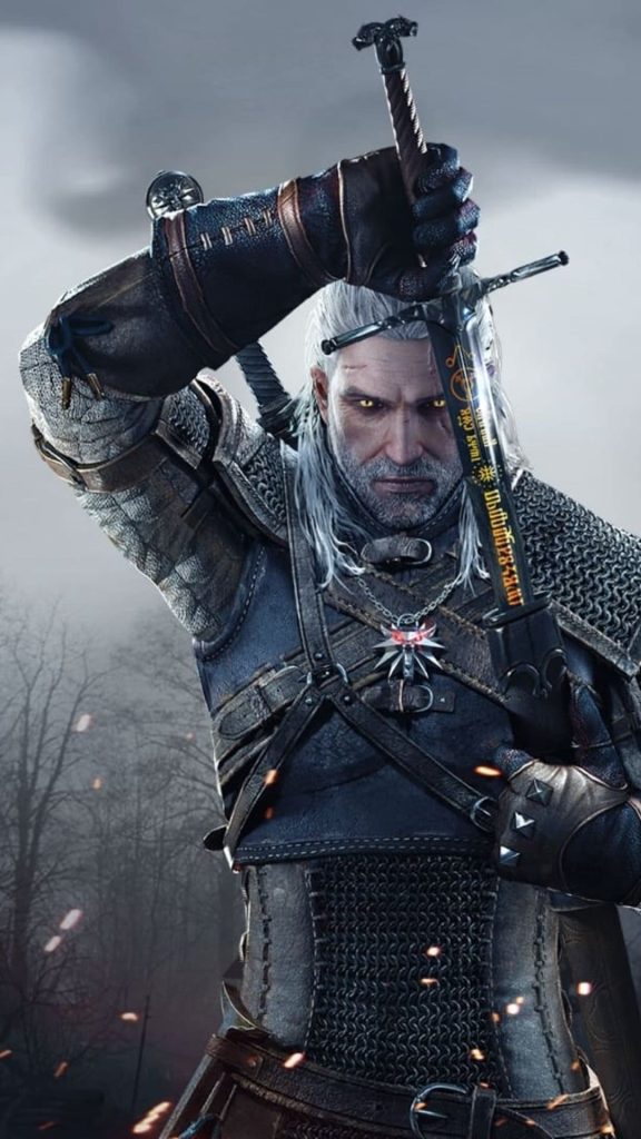Geralt of Rivia Action Wallpaper