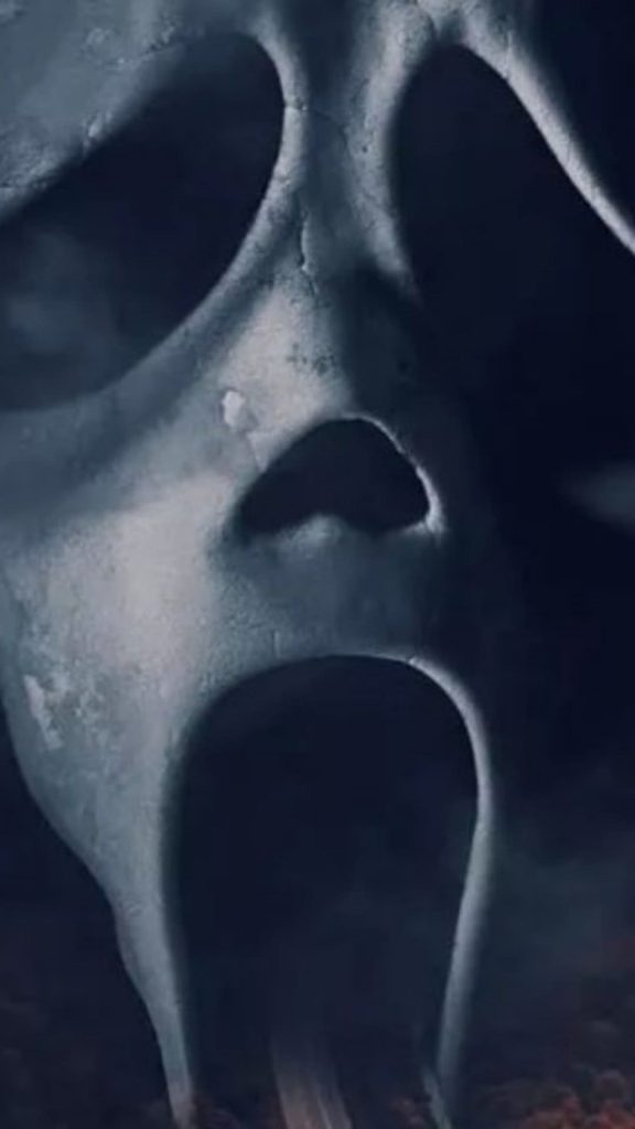 Ghostface Mask Close-Up Wallpaper