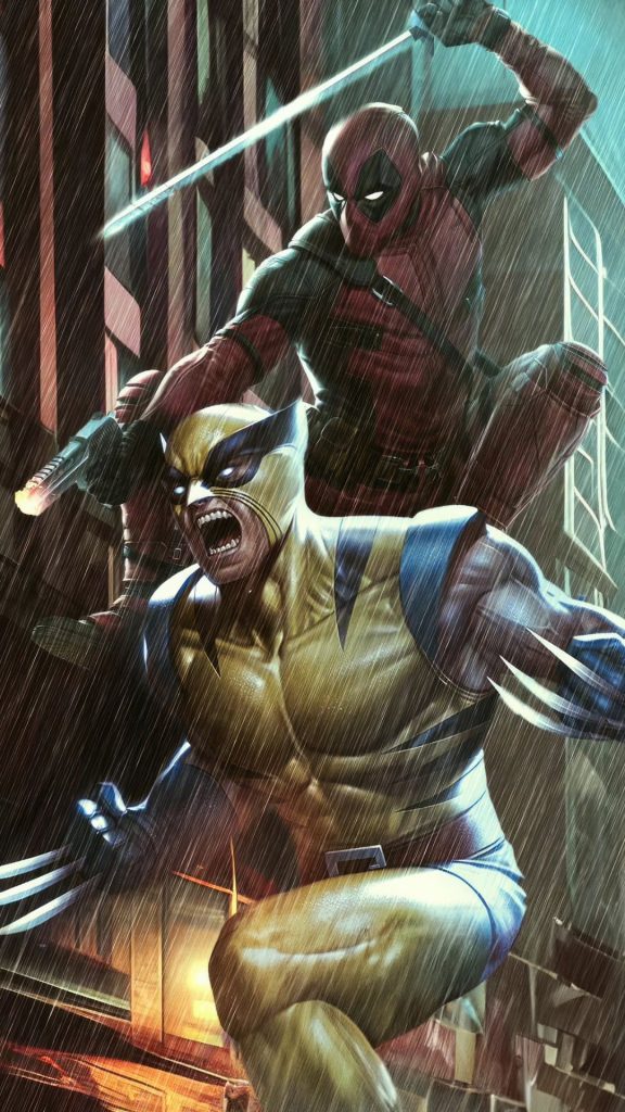 Deadpool and Wolverine Wild Ride Wallpaper