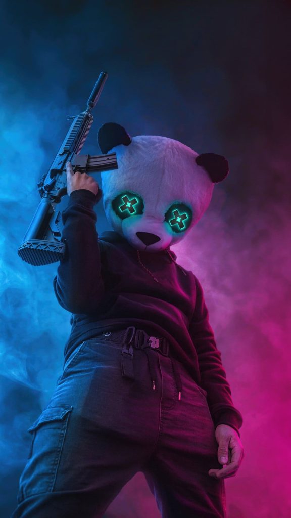Gangster Panda 4k Wallpaper