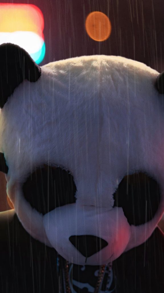 Panda Black Eyes Wallpaper