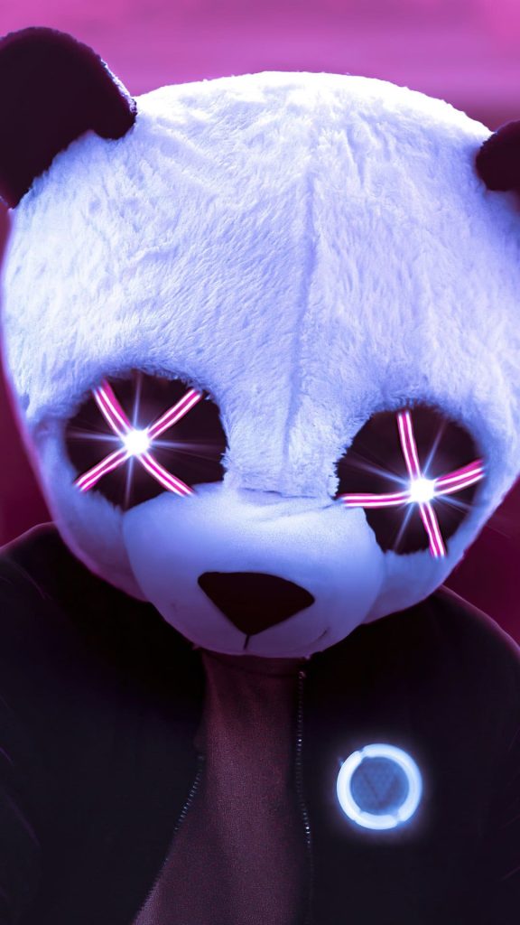 Panda Glowing Wallpaper