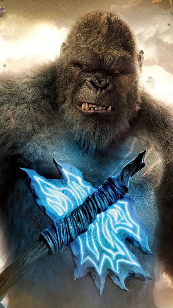 king kong axe godzilla vs kong movie 2021 hd Wallpaper